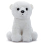 The Petting Zoo Polar Bear Stuffed Animal Plushie, Gifts for Kids, Wild Onez Babiez Zoo Animals, Polar Bear Plush Toy 6 inches -Like New