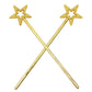 Mollensiuer 2Pcs 13 Inches Star Wand Costume Props Star Magic Wand Angel Fairy Wands Sticks For Birthday Party Halloween Cosplay Christmas Princess Role Play, Gold