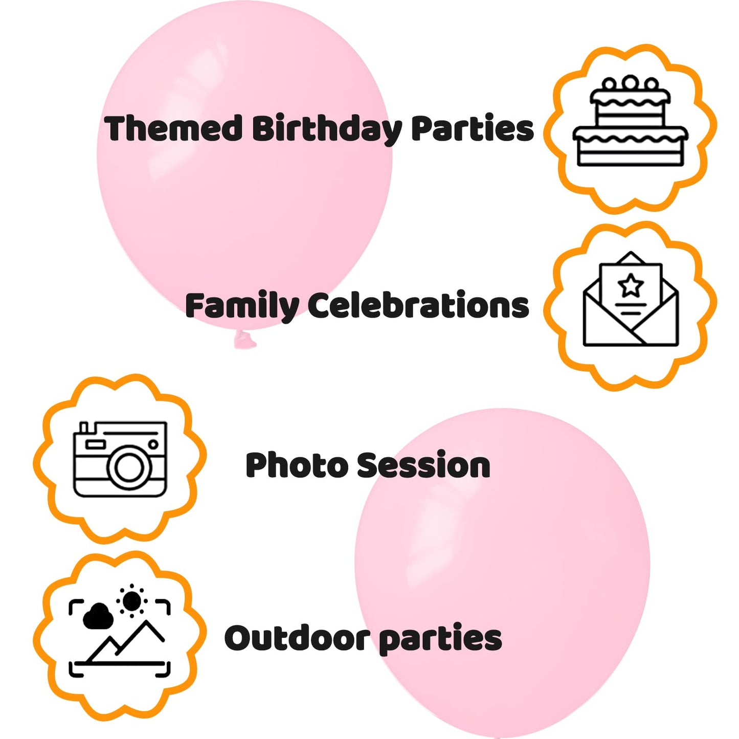 110Pcs Hot Pink Balloon 12 Inch, Hot Pink Latex Balloons For Birthday Party Baby Shower Wedding(With 2 Ribbons).