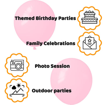 110Pcs Hot Pink Balloon 12 Inch, Hot Pink Latex Balloons For Birthday Party Baby Shower Wedding(With 2 Ribbons).