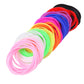 Senkary 120 Pieces Colorful Silicone Jelly Bracelets Nonluminous Stretchy 80s Bracelets Bands for Party Favors, Adults, Women, G