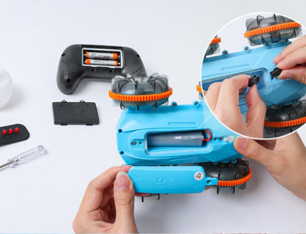 GAMZOO Amphibious Remote Control Car Gifts for Kids 6 7 8-12 Years Old Boys Girls Birthday Gift - Water Pool Toys Waterproof 4WD