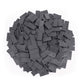 Bulk Dominoes Plastic Bulk 100pcs - Building and Stacking and Chain Reaction Toppling STEAM Toy Blocks for Kids (Dark Grey)