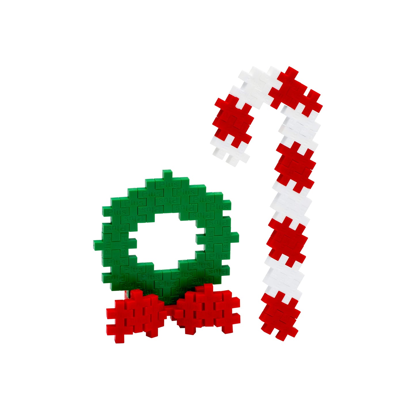 PLUS PLUS 3D Puzzle Building Block Set - 70 Mini Interlocking Pieces, Holiday Mix, Plastic, Model 4168736