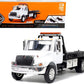 International Durastar 4400 Flatbed Tow Truck Die-Cast Car, Toys For Kids And Adults, White