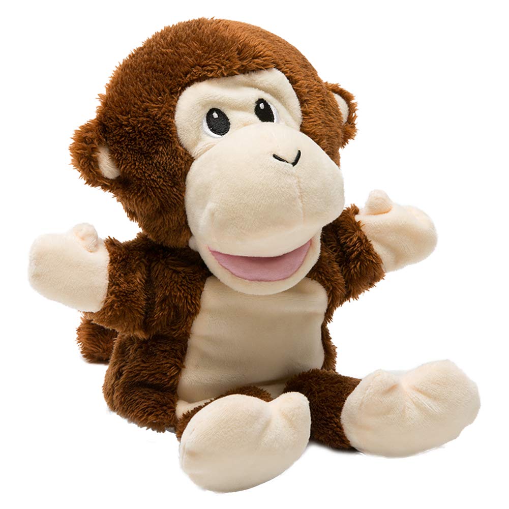 Hollyhome Hand Puppets Monkey Animal Puppets Zoo Plush Animal Toys 13 Inches