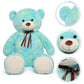 Tezituor 52In Giant Teddy Bear,Big Stuffed Animal Plush,Rainbow Green Soft Gifts For Valentine, Christmas, Birthday.