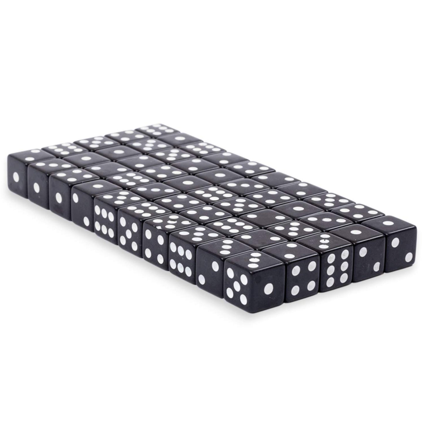 Regal Games Dice Set 6 Sided - Playing Black 16mm Set of Dice - Square Dice for Classroom or Family Game Night - 1000 Dice