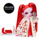 Rainbow High Shadow High Rosie Red Fashion Doll - Extra Long Hair, 10+ Accessories, Grey & Rainbow Colors, Model 592792EUC