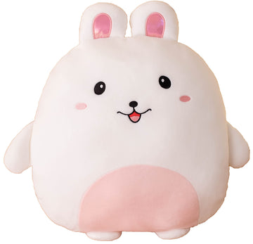 Casagood Soft Bunny Plush Hugging Pillow Cute White Rabbit Stuffed Animal Plushies Toy Bunny Rabbit Kids Stuffed Animals Plush Toys For Birthday, Valentine, Christmas 16 Inch