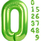 Number 0 Balloon 40 Inch Light Green Giant Balloons, Baby Girl Boy Dinosaur Birthday Decorations For 10 20 Birthday Decor, Jungl
