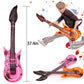 Inflatable Instrument Party Prop Decor Guitar Saxophone Microphone Musical Balloons Photo Booth Props, Rock Star Balloons 70 80