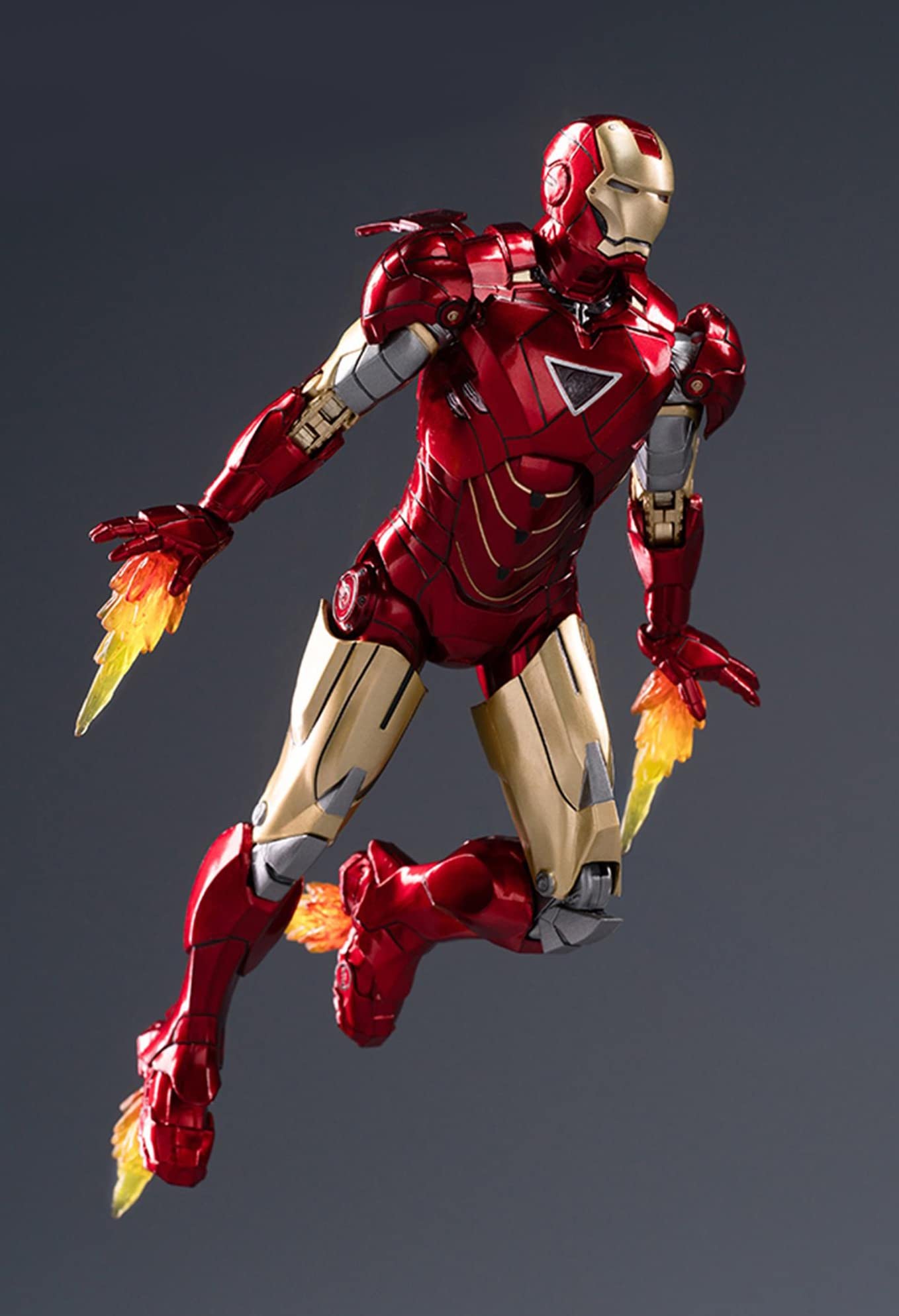 OVONNI Ironman MK6 Action Figure, 7 Inch Collectible, ABS Material, Exquisite Painting, Includes Accessories
