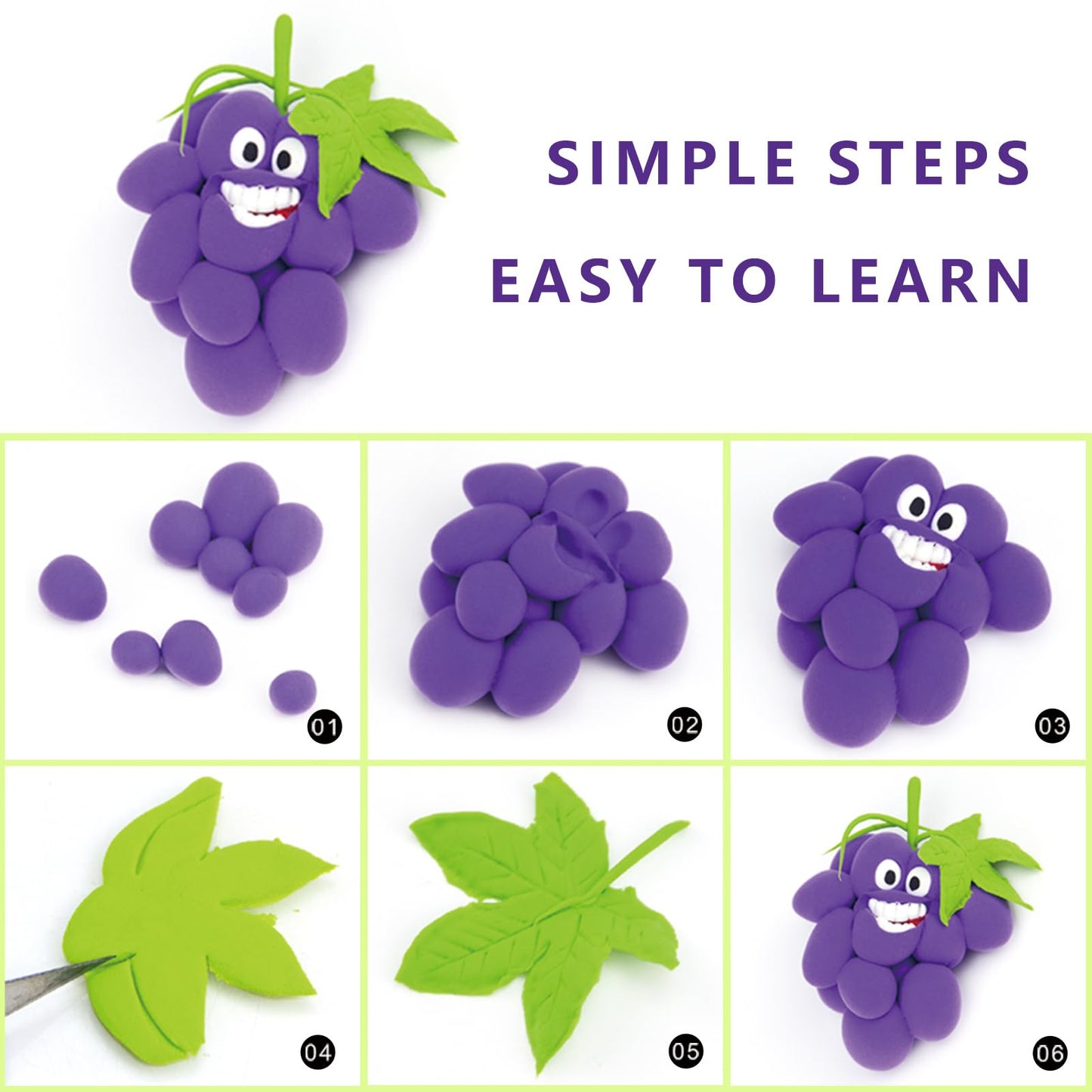 Cutedeer Air Dry Modeling Clay - 12 Colors, 2.6lb Soft Foam Molding Clay, DIY Creative for Kids Adults Arts & Crafts Project Sup