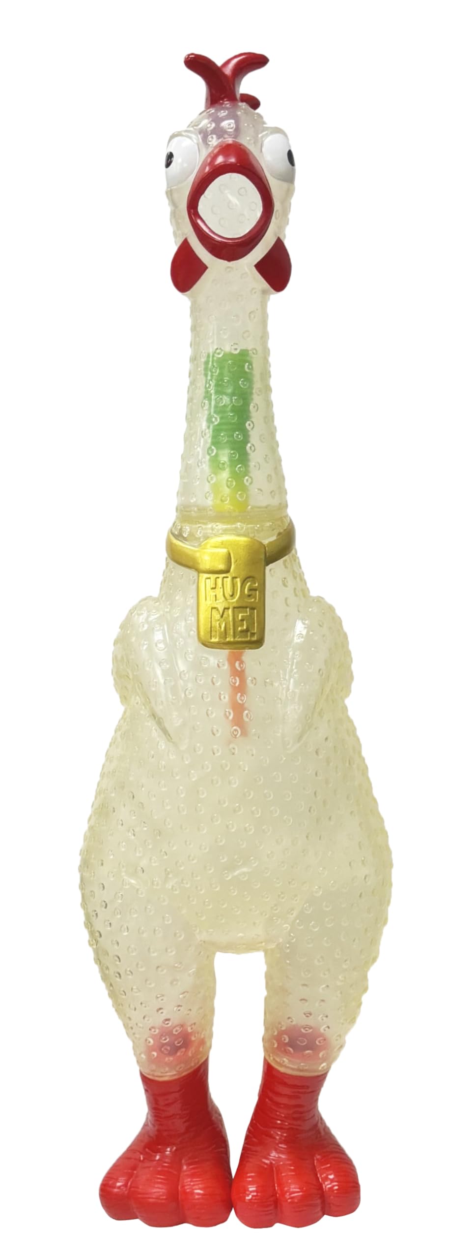 Animolds Hug Me Giant Rubber Chicken- Huge Stress Relief Screaming Chicken Toy | Screams Up to 45 Seconds- Novelty Gag and Prank Toys | Funny Toys Gifts for Christmas Stocking Stuffers for Kids mature-themed