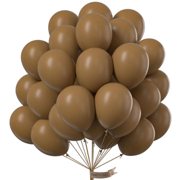 Partywoo Coffee Brown Balloons, 100 Pcs 12 Inch Boho Brown Balloons, Brown Balloons For Balloon Garland Or Balloon Arch As Party Decorations, Wedding Decorations, Baby Shower Decorations, Brown-F09