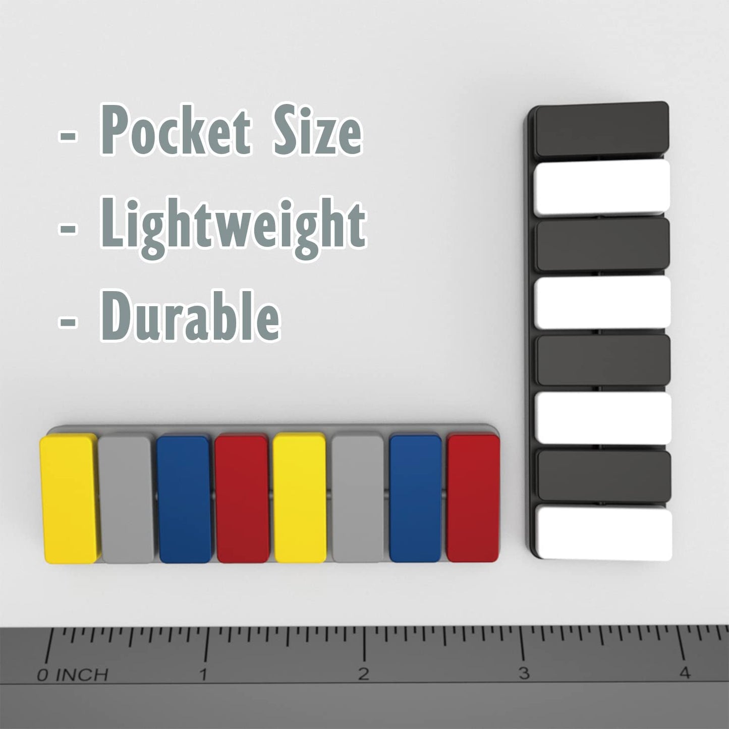 Fidget Toy - Cool Metal Haptic Slider | Slim Design Clicker Sensory Gadget | Easy To Carry Office Desk Toy For Stress Autism Adh