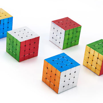 Hellocube Cyclone Boys 4X4 Speed Cube Magnetic Stickerless Reflective Mirror Reflective, Magic Cube Puzzle Toys