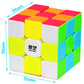 Tanch Qiyi Speed Cube 3X3 Stickerless Magic Cube Puzzle Toy Colorful