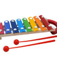Playminds Ecofriendly Wooden Multicolor Xylophone With 8 Note And 2 Mallets  Musical Toy ( Xylophonewith Handle)