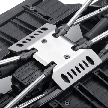 RCLions Stainless Steel Center Skid Plate Protection Plate Chassis Guard for Axial SCX10 iii AXI03007 AXI03006B Upgrades 1/10th 