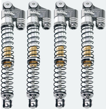 Powerhobby 1/24 Axial SCX24 Aluminum 58mm Long Travel Shocks (Grey)