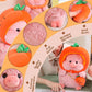 Elainren Pumpkin Pig Stuffed Toy Ultra-Soft Plush Pig Wearing Pumpkin Hat And Pumpkin Backpack, Kawaii Piggy Plushie Doll Dress