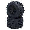Surpass Hobby Height 4.92'' (125mm) RC Truck Wheels and Tires Set for 1/10 Monster Truck Wheels Tires for HPI/HSP/Savage XS TM F