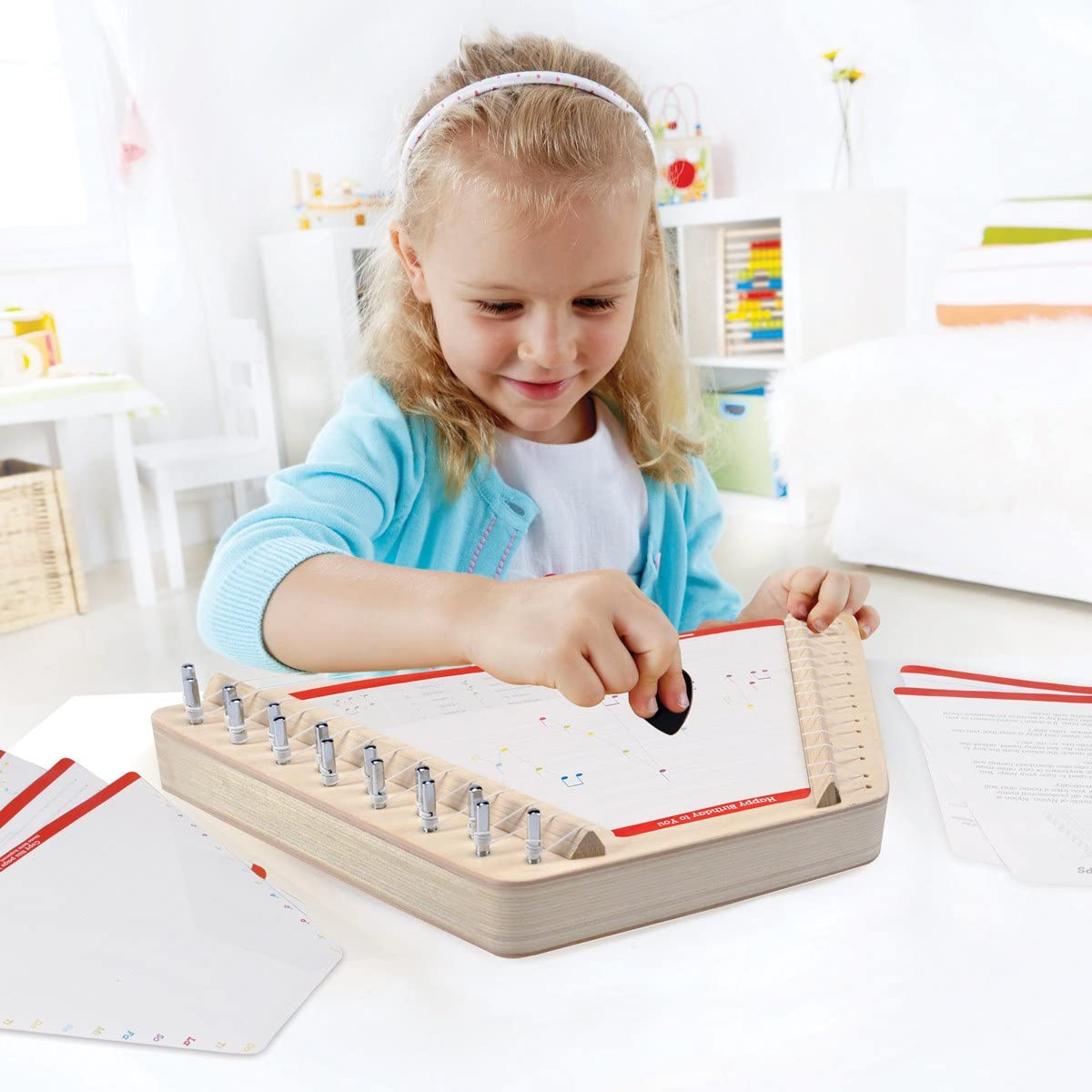 Hape Happy Harp Kid'S Musical Instrument | Award Winning Wooden Lap Harp Toy For Kids, Tuning Tips, Tuning Wrench, Picks And Son