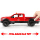 SASBSC Pickup Toy Truck Model Car for Boys Realistic Cars for Boys Ages 3 4 5 6 Year Old Boys with Sound and Light Pull Back Tru