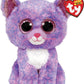 Ty Cassidy Cat Beanie Boo Stuffed Animal, 15cm, Multicoloured, Polyester, Model 2007521