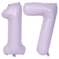 40 In Matte Purple Number Balloons Helium Foil Mylar Balloon Birthday Party Banquet Decoration Digital 17