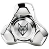 FREELOVE Metal Fidget Spinner, Small Stainless Steel Fox Gyro, Silver, Model 6407916899270, Premium Long Spin Toy for Adults