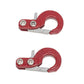 LAFEINA RC Crawler Winch Hooks, Metal Trailer Tow Hook for 1/10 RC Car SCX10 Tamiya CC01 D90 D110 TF2 TRX4 Accessories (Red)