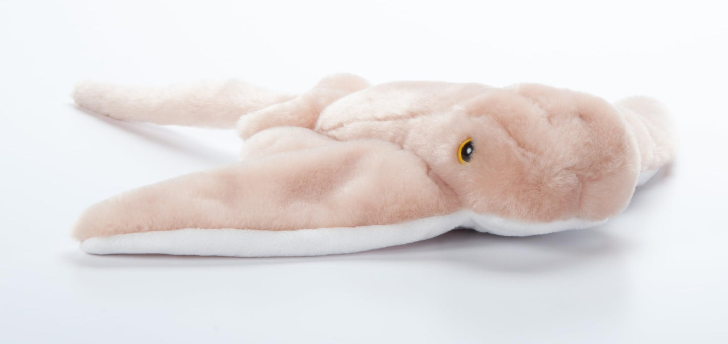The Petting Zoo Cownose Ray Plush Toy, 15 Inch, Brown, Soft Stuffed Animal for Kids, Model 321105
