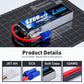 Zeee 3S LiPo Battery 5200mAh 11.1V 120C with EC5 Connector Soft Pack RC Battery for RC Plane Quadcopter Airplane Helicopter RC C