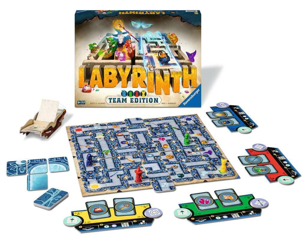 Ravensburger Labyrinth Team Edition Board Game for Kids & Adults, Cardboard, Ages 8+, Model 27328