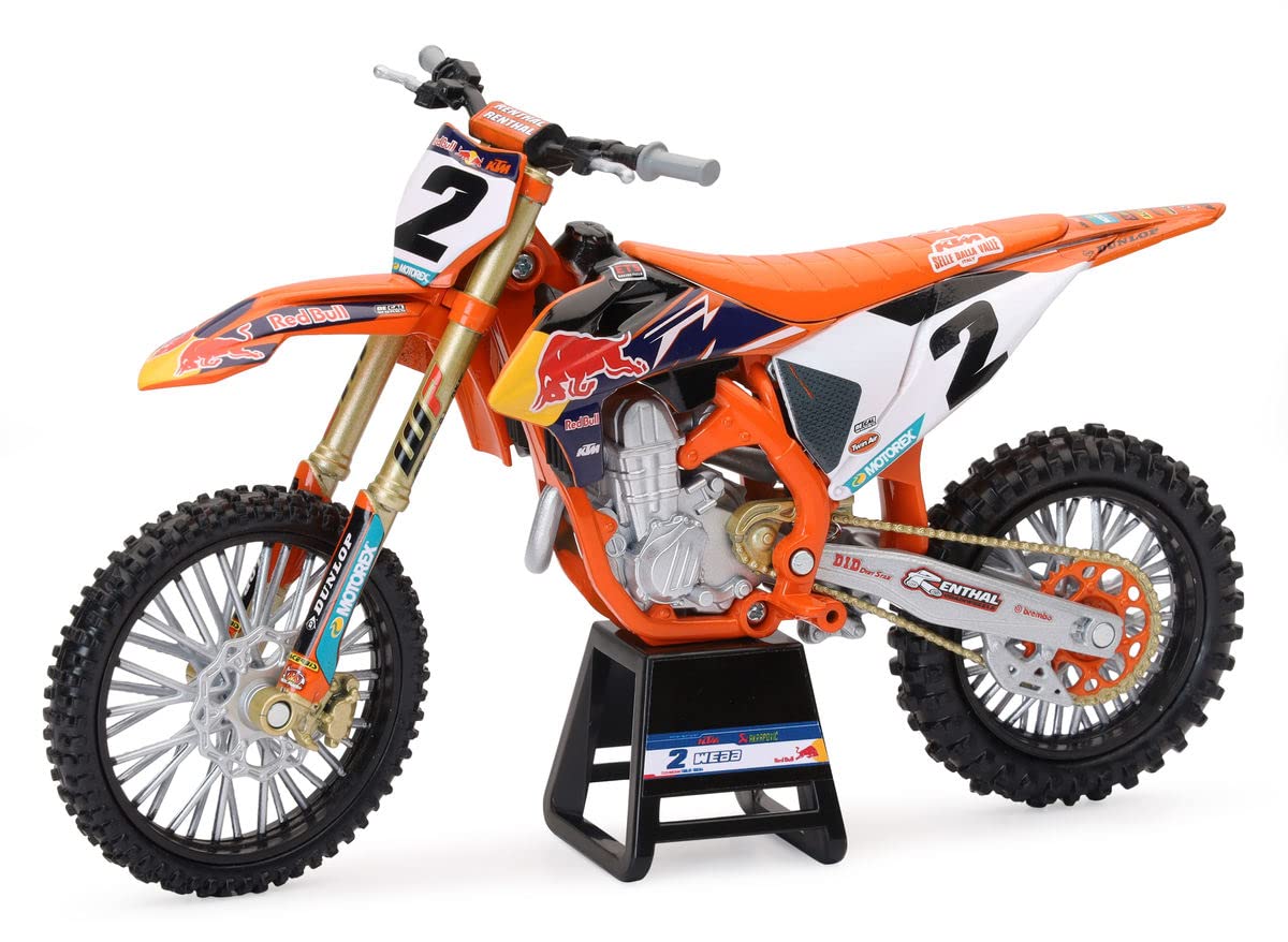 Ktm 1:10 Scale Die Cast Newray Red Bull Ktm Factory Racing 450 Sx-F 2019 Rider: Cooper Webb (No. 2) 58353