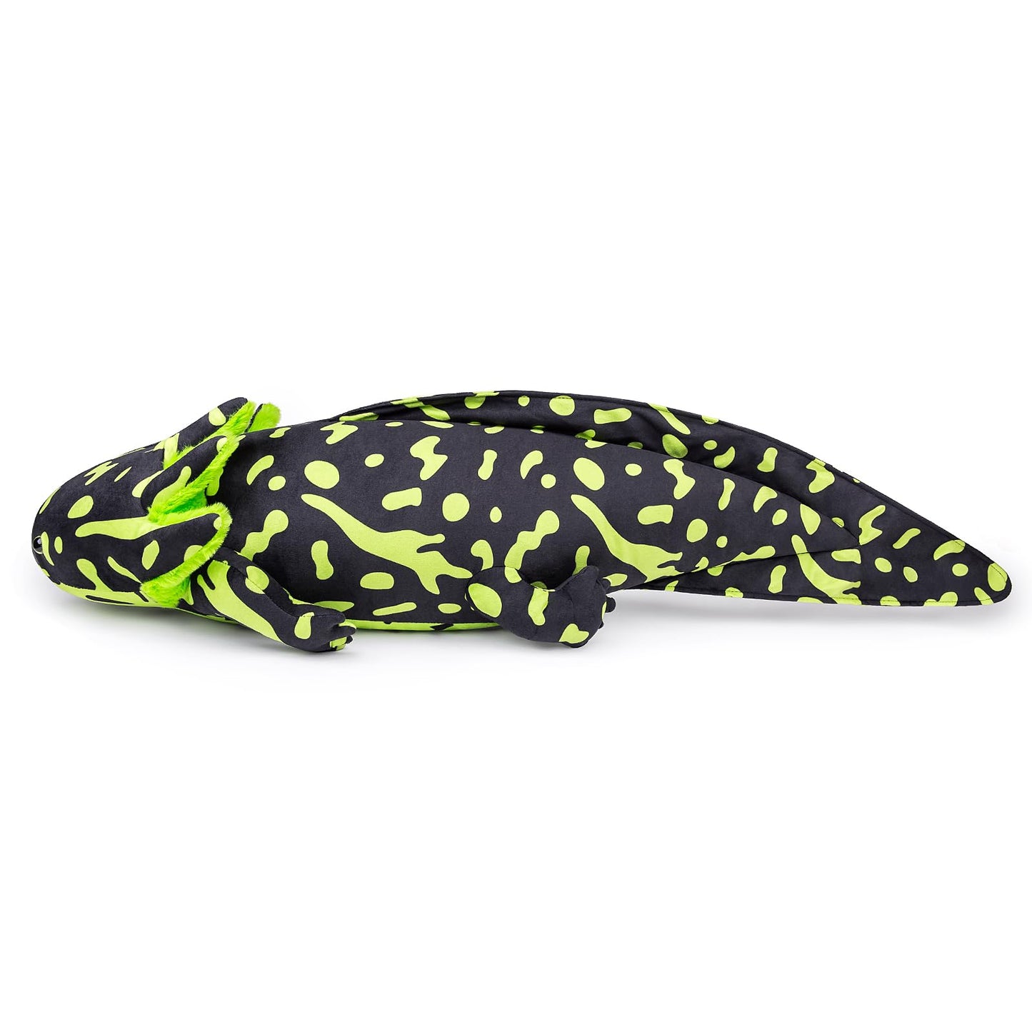 Zhongxin Made Large Axolotl Plush - Super Large Weighted Green Axolotl Stuffed Animal, 30 Inches Long, Realistic Cute Ambystoma Creepy Amphibians Plush Toys, Unique Plush Gift Collection For Kids