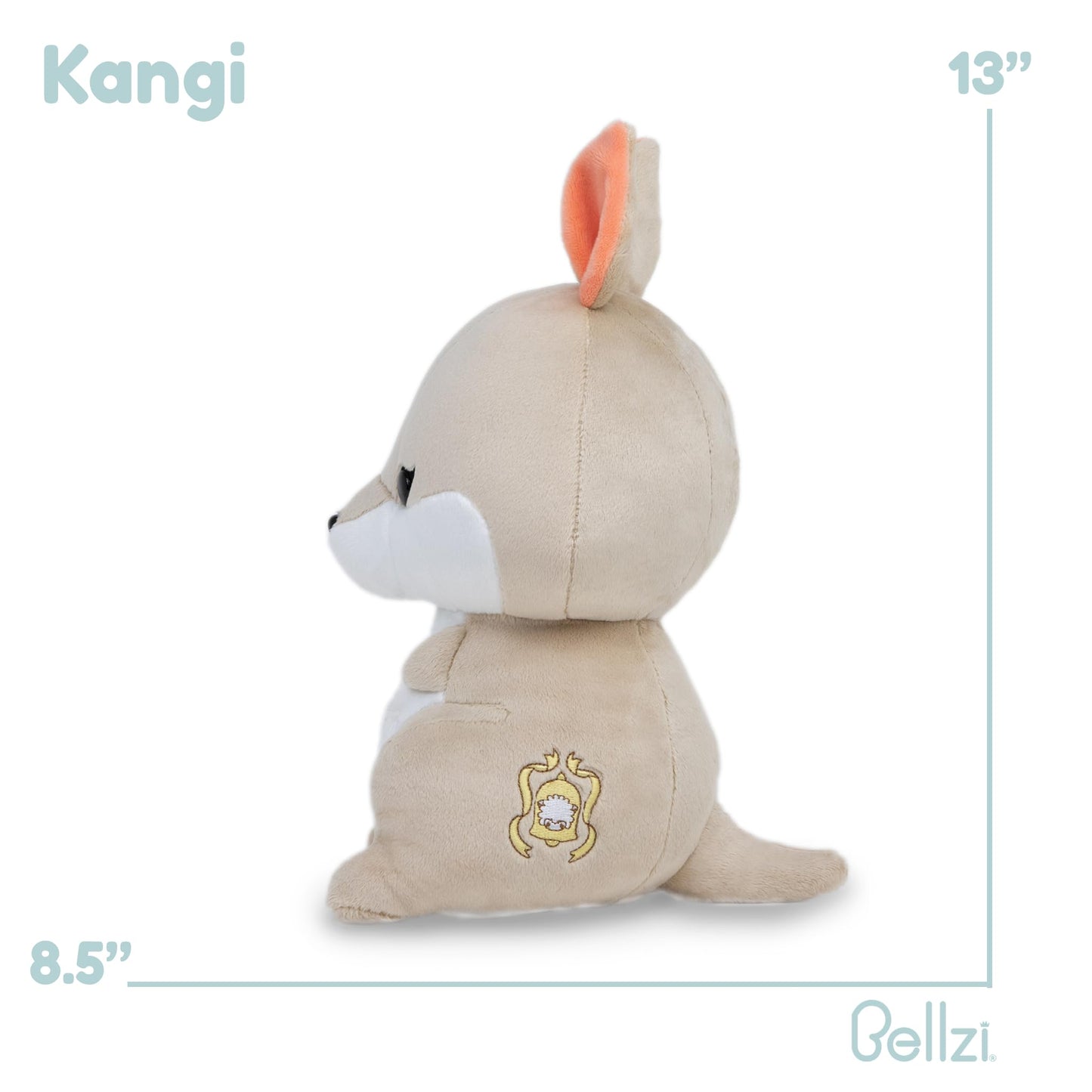Bellzi Brown Kangaroo Stuffed Animal Plush Toy - Adorable Soft Kangaroo Toy Plushies and Gifts - Perfect Present for Kids  Babies  Toddlers - Kangi