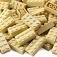100 Piece Tan Bricks Bulk, Tan 2X4 Building Bricks Flat, Compatible With Lego Parts And Pieces: 2X4 Tan Bricks(Color: Tan)