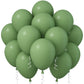 Jobkoo Sage Green Balloons, 12 Inch 30 Pcs Eucalyptus Olive Vintage Green Balloon Matte Dusty Green Dark Avocado Green Helium La