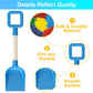 Dilabnba Heavy Duty Kids Snow Beach Shovels, Jumbo Sand Shovels for Garden,16inch Large Beach Spade Scoop Rake for Kids Toddlers