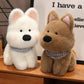 WUFUVAP Cute West Highland White Terrier Dog Stuffed Animals Soft West Highland Plush Scottish Terrier Westie Puppy Stuffed Dog Plushies Gifts for Kids (White)