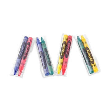 CrayonKing 1,000 Sets of 2-Packs in Cello (2,000 total bulk Crayons) Restaurants, Party Favors, Birthdays, School Teachers & Kid