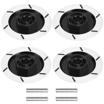 4Pack Vgoohobby Aluminum Alloy RC 12mm Hex Hub Wheel Rim Brake Disc Compatible with HSP HPI Traxxas Tamiya 1/10 On-Road Racing M