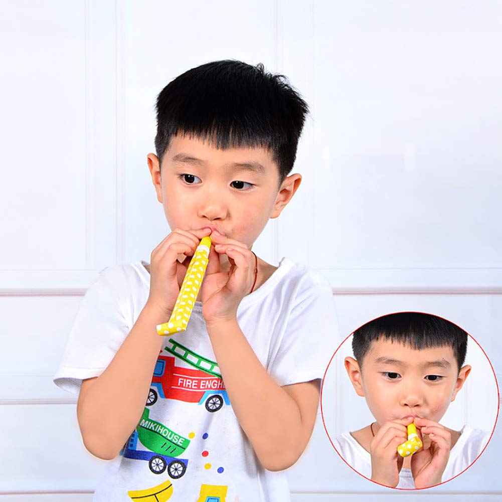 ccHuDE 30 Pcs Party Blower Multicolor Musical Blowouts Whistles Funny Party Noisemakers Party Horns