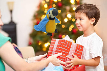 9'' Cute Talking Parrot Repeats What You Say Electronic Interactive Plush Toy Stuffed Animal Record Parrot Waving Wings Funny Bird Toys For Children Girls Boys Best Xmas Gift (Blue Parrot)