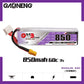GAONENG 2pcs GNB LiPo Battery 850mAh 3S 11.4V HV 60C 120C Long Range XT30 Connector Long Type for Cinewhoop Mini Micro FPV Frees