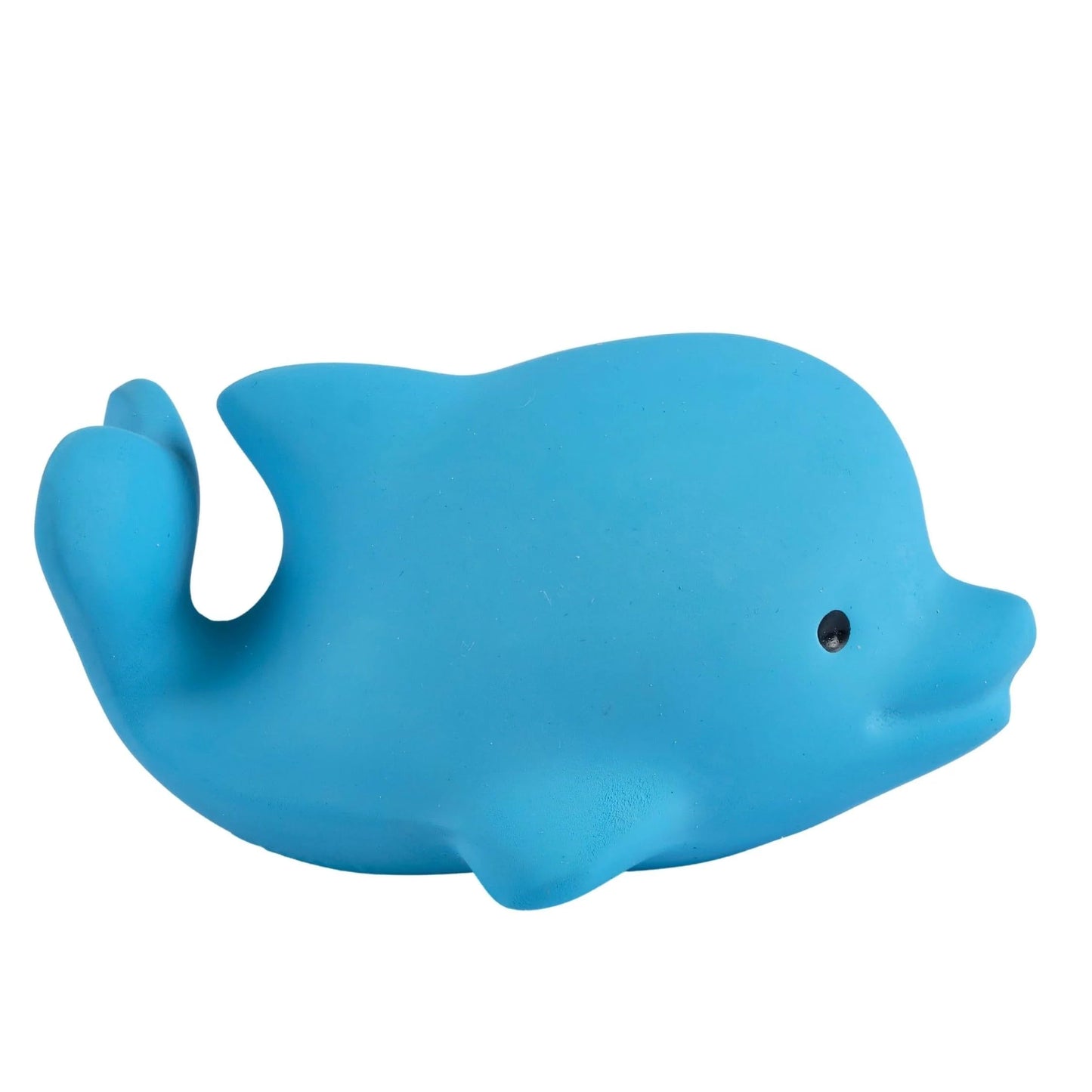 Tikiri Toys Ocean Buddies Dolphin Natural Rubber Rattle (Blue)